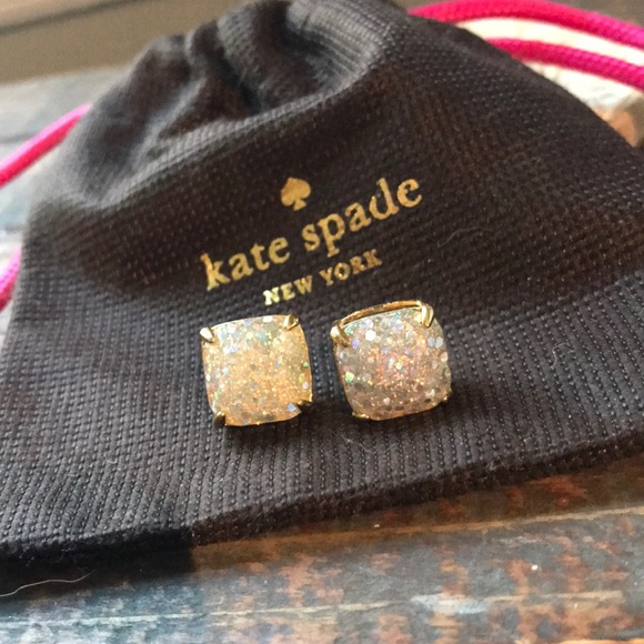 kate spade Jewelry - Kate Spade glitter stud earrings
